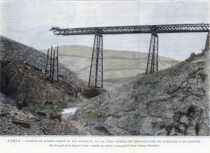 Soria. Puente sobre Rio Golmayo deTorralba a la Capital
